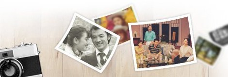 옛 카메라와 옛 드라마 장면 사진들(협회소개 상단 배너 그림)